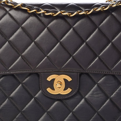 Chanel Lambskin Quilted Jumbo Single Flap Black 20 of 20