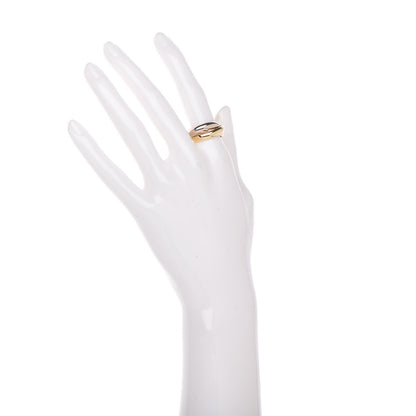 Cartier 18K Pink Yellow White Gold Classic Trinity Ring 53 6.25 2 of 6