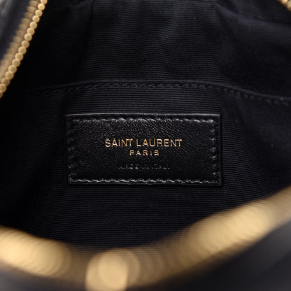 Saint Laurent Calfskin Matelasse Monogram Lou Camera Bag Black 6 of 9