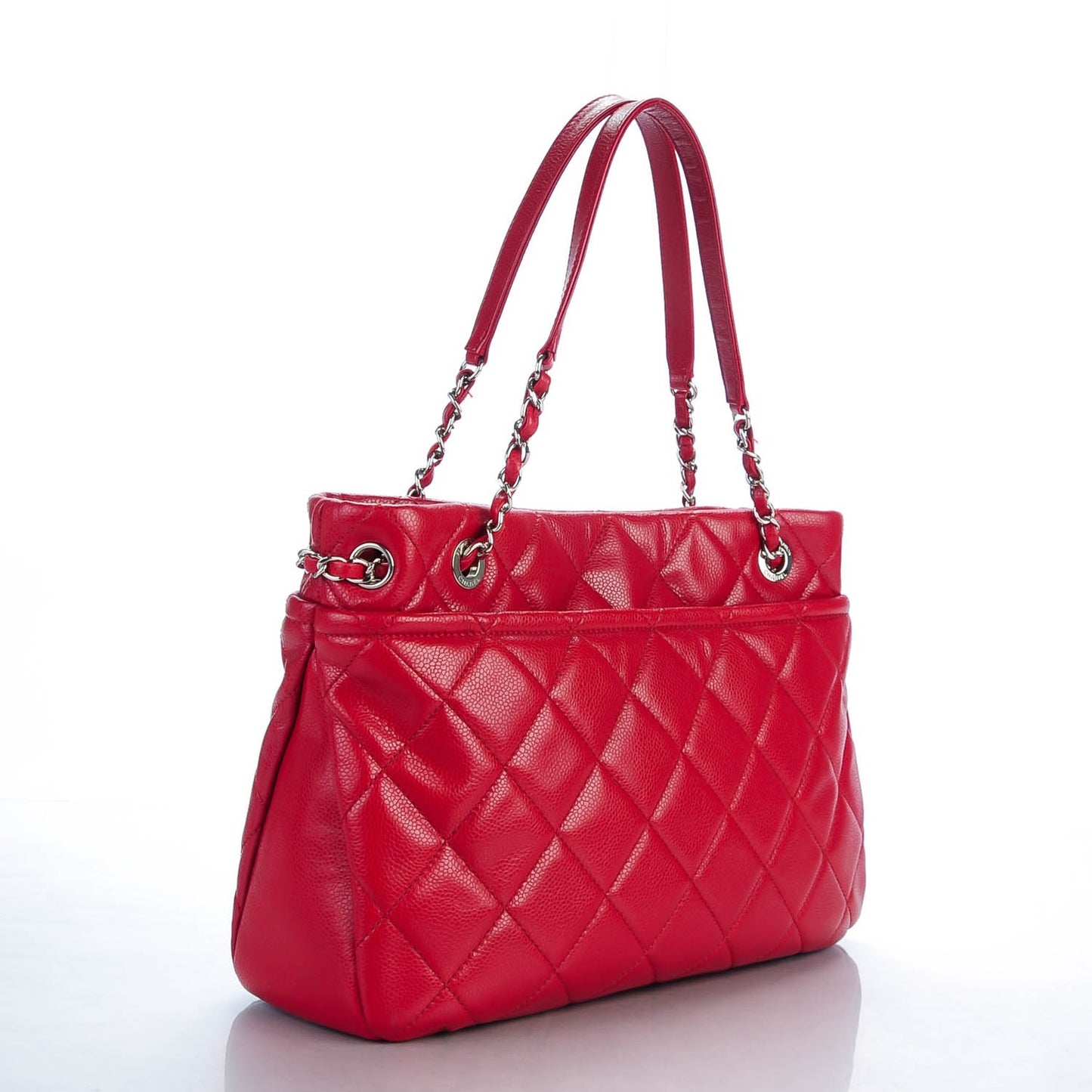 Caviar Timeless CC Shopping Tote Rouge