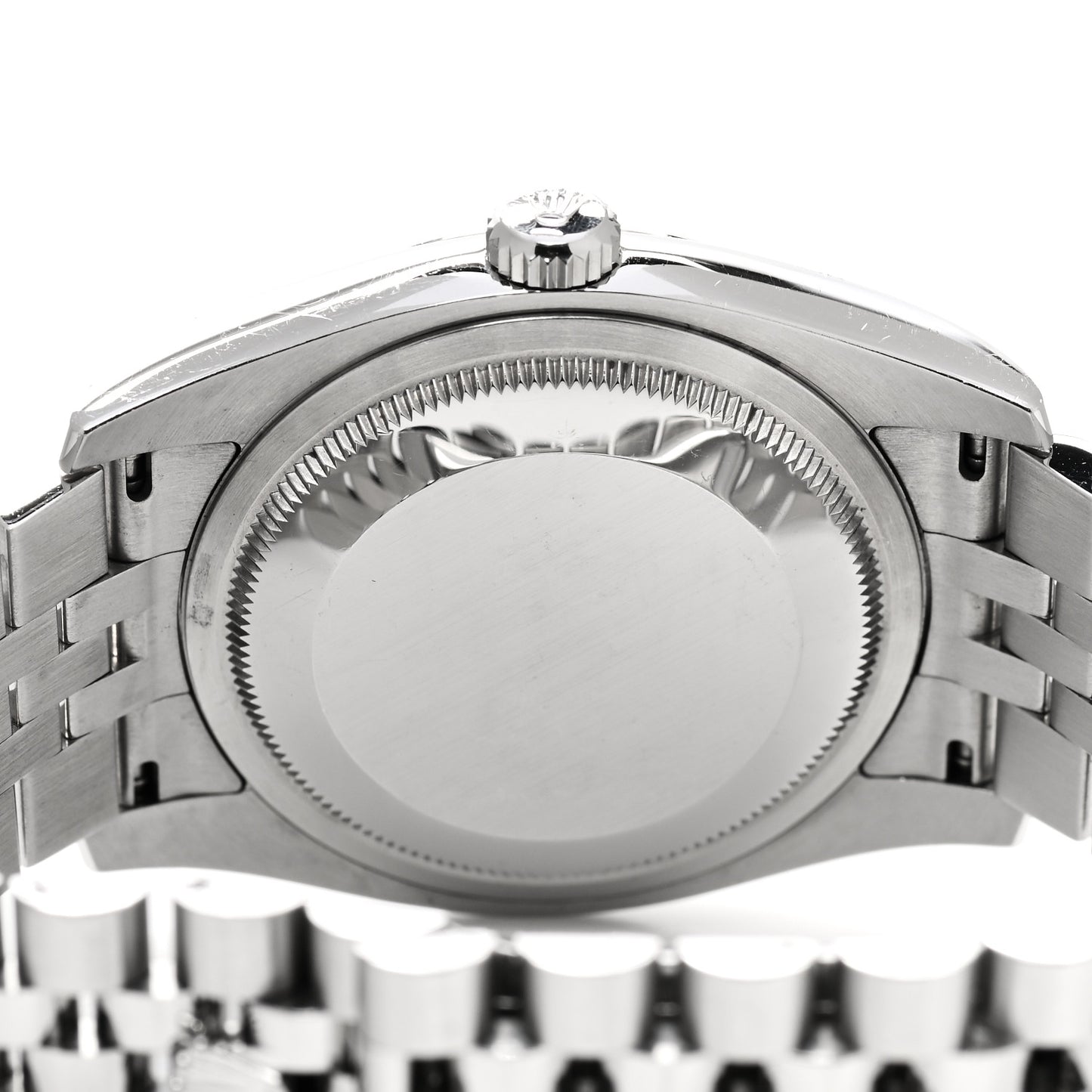 Stainless Steel 18K White Gold 36mm Oyster Perpetual Datejust Watch Roulette Silver Motif 116234