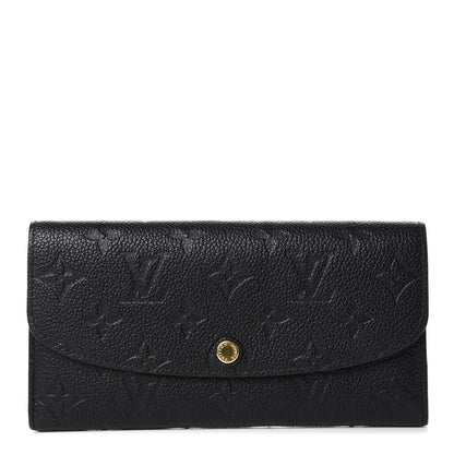 Louis Vuitton Empreinte Emilie Wallet Black Dune 1 of 10