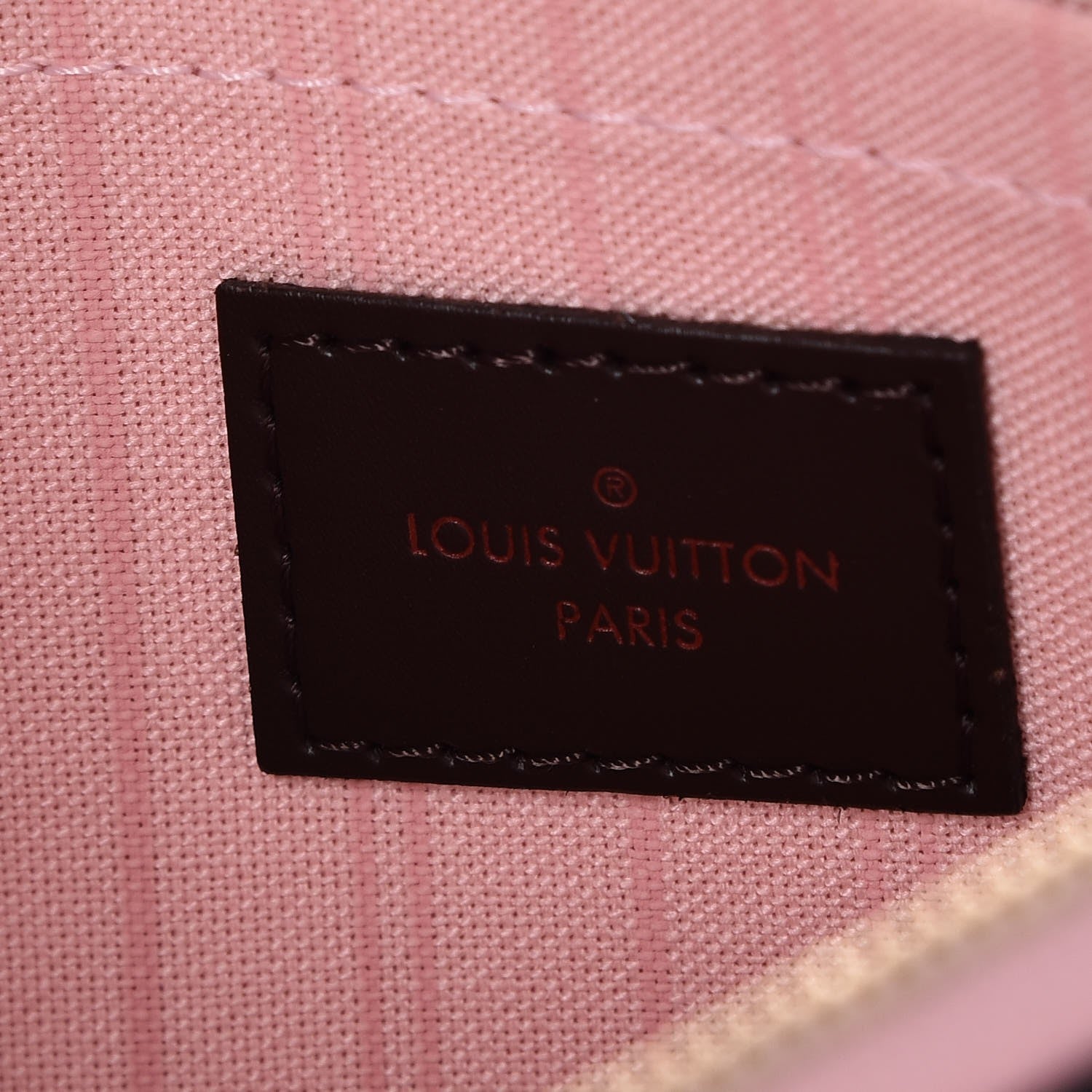 Louis Vuitton Damier Ebene Neverfull MM GM Pochette Rose Ballerine 6 of 8