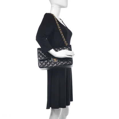 Chanel Caviar Quilted Jumbo Double Flap Black 2 of 13