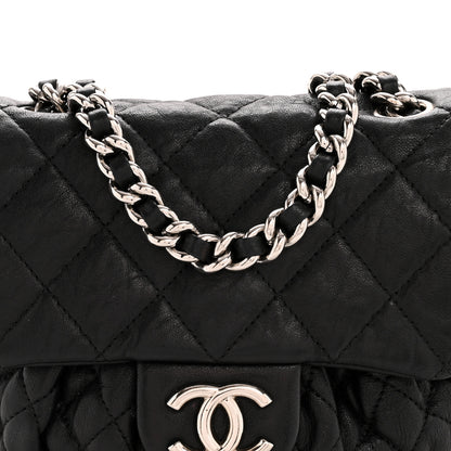 Chanel Washed Lambskin Quilted Mini Chain Around Flap Black 8 of 13