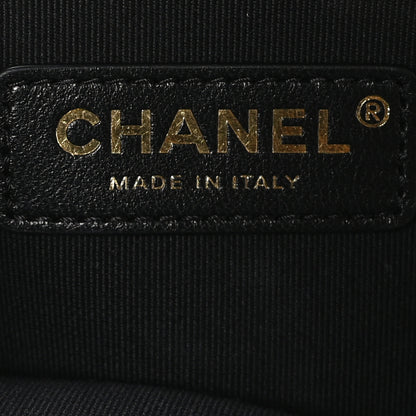 Chanel Lambskin Quilted CC Kisslock Clutch Black 6 of 11