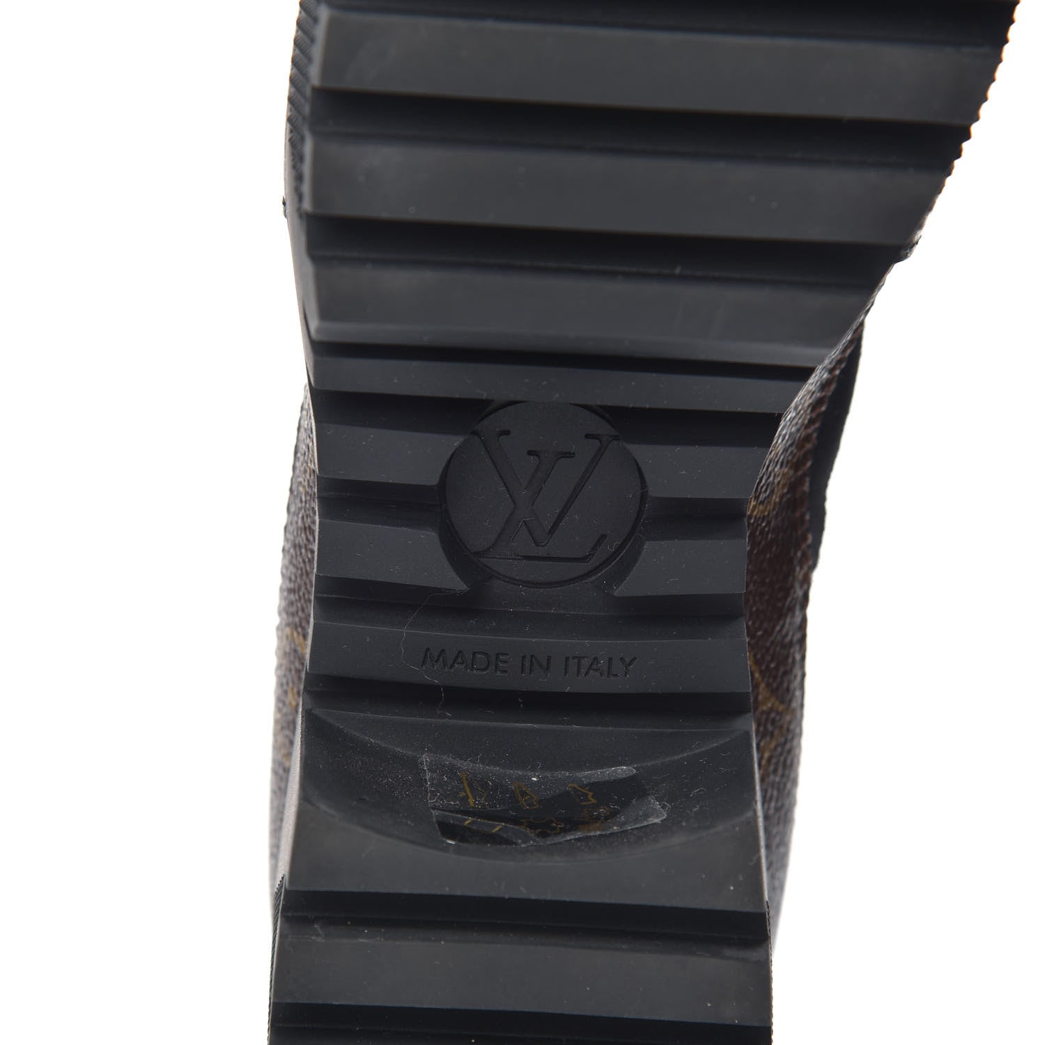 Louis Vuitton Suede Calfskin Monogram Laureate Platform Desert Boots 40 Black 6 of 7
