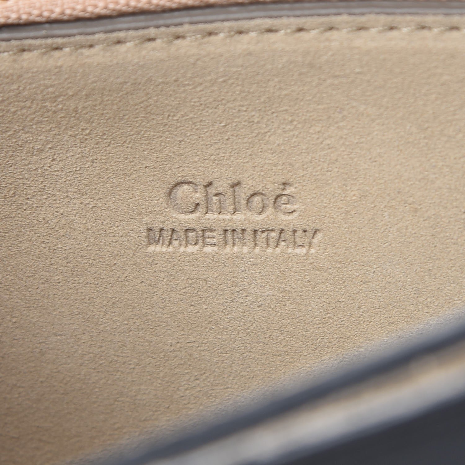 Chloe Calfskin Suede Studded Medium Faye Shoulder Bag Black 7 of 8