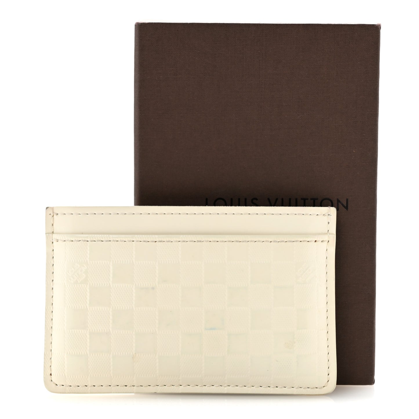 Damier Facette Card Holder Creme