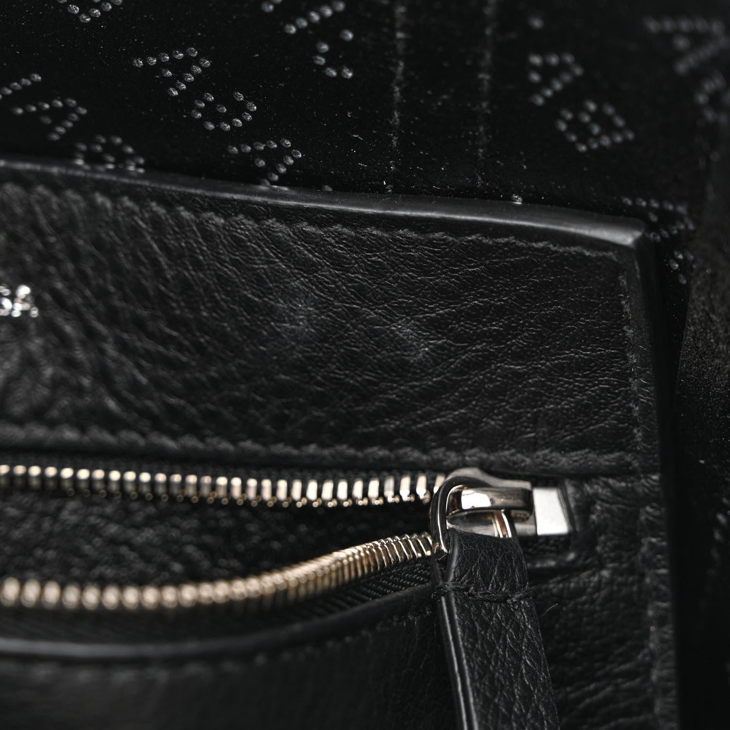 Balenciaga Smooth Calfskin Logo Perforated XXS Everyday Tote Black 9 of 12