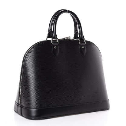 Louis Vuitton Epi Alma MM Black 2 of 13