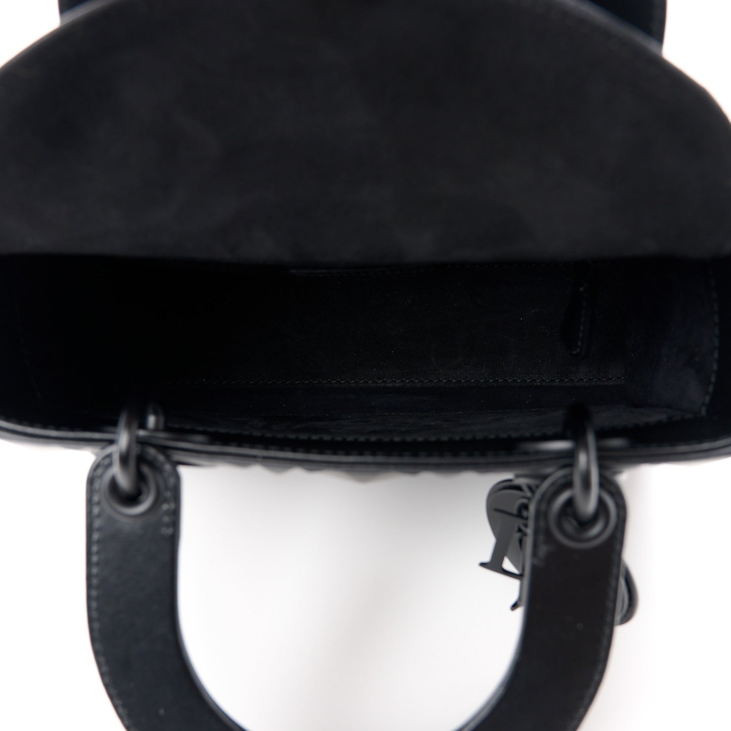 Calfskin Cannage Diamond Small My ABCDior Lady Dior Black
