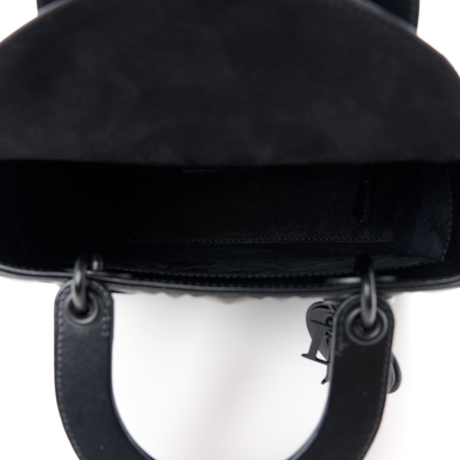Christian Dior Calfskin Cannage Diamond Small My ABCDior Lady Dior Black 5 of 13