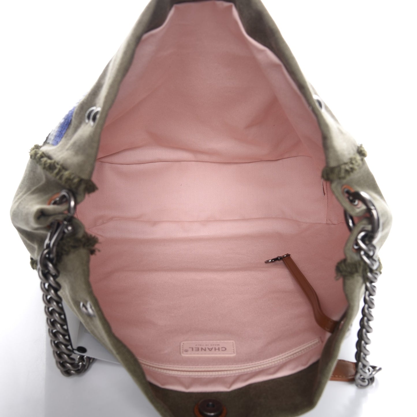 Canvas Sequins Cubano Trip Hobo Khaki