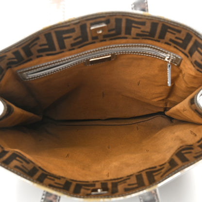 Fendi Zucca Shopper Tote Tobacco Argento 5 of 15