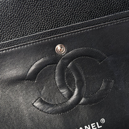 Chanel Caviar Quilted Medium Double Flap Black 7 of 12