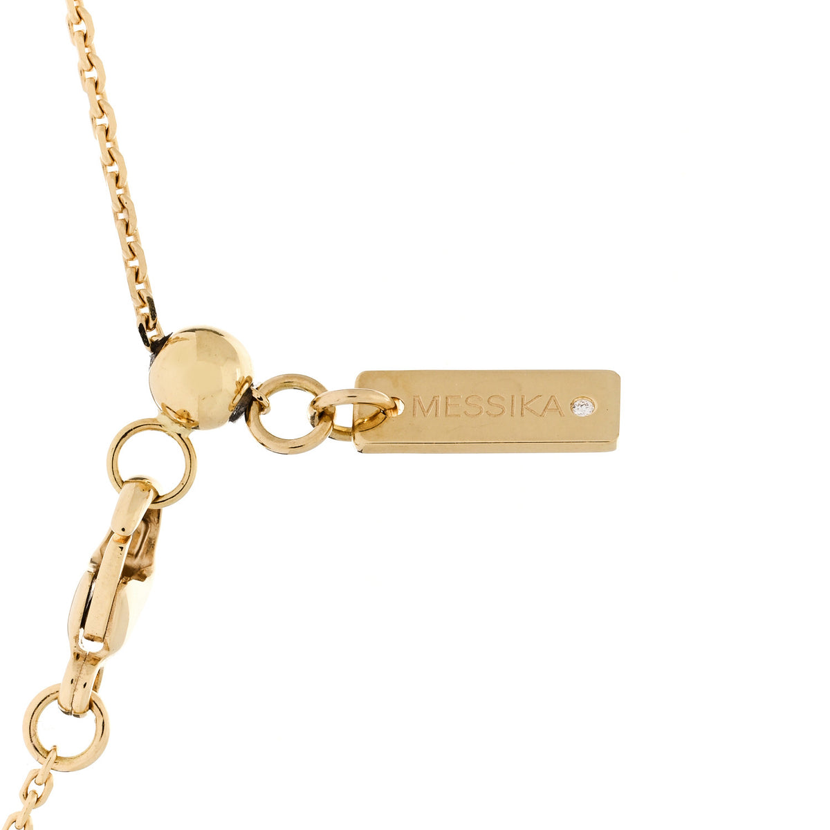 18K Yellow Gold Diamond LM Move Uno Pave Pendant Necklace