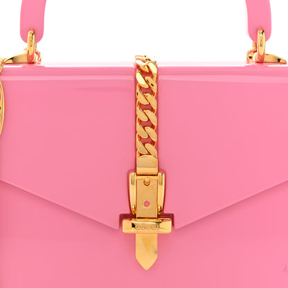 Gucci Plexiglass Mini Sylvie 1969 Top Handle Bag Pink 9 of 19