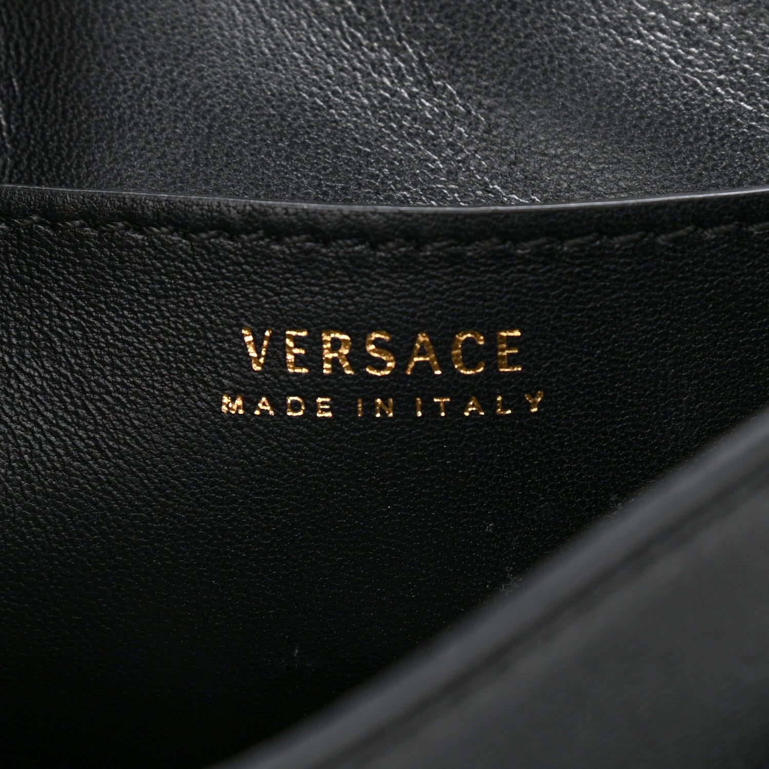 Versace Grained Calfskin Small La Medusa Top Handle Bag Black 6 of 12