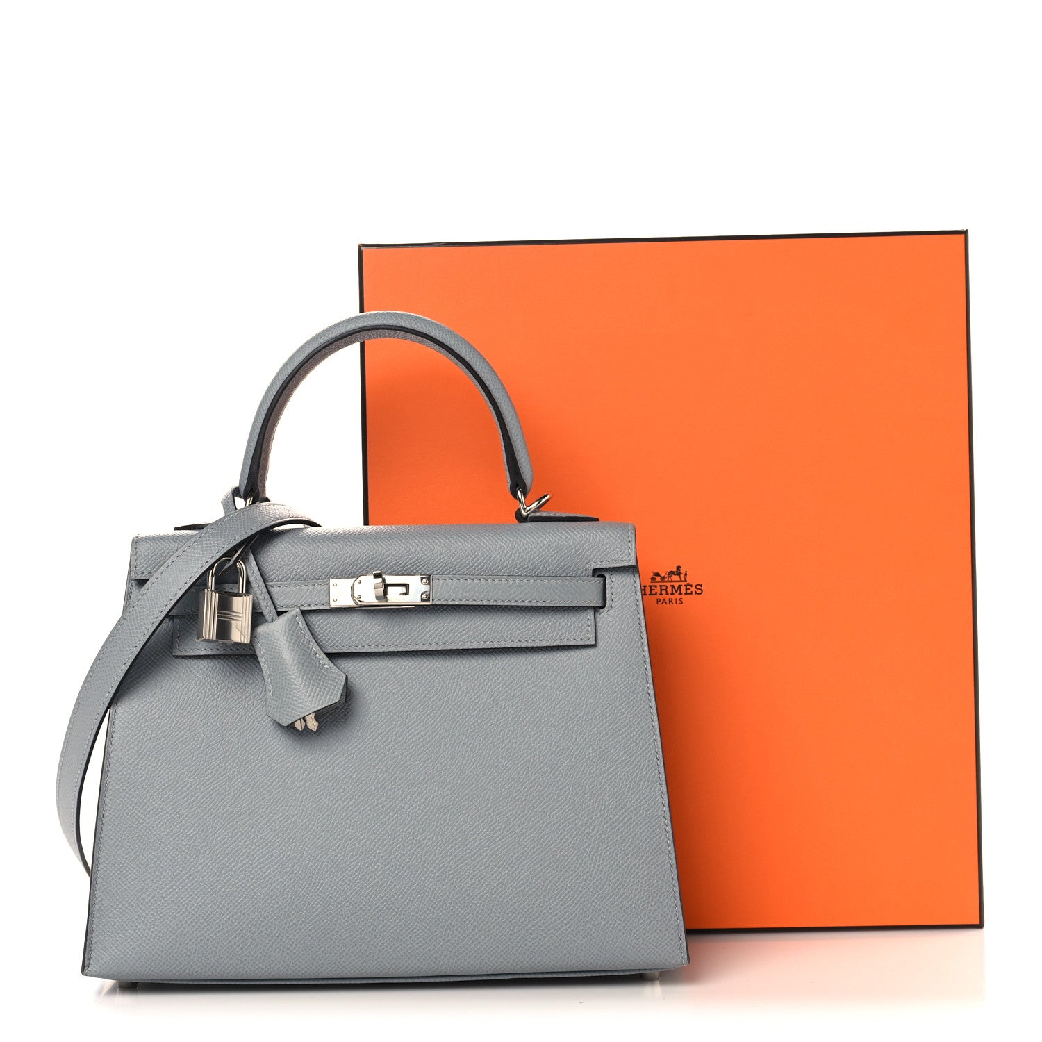 Hermes Epsom Kelly Sellier 25 Gris Pantin 13 of 13