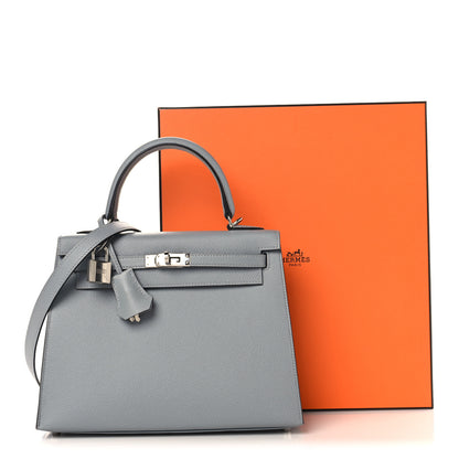 Hermes Epsom Kelly Sellier 25 Gris Pantin 13 of 13