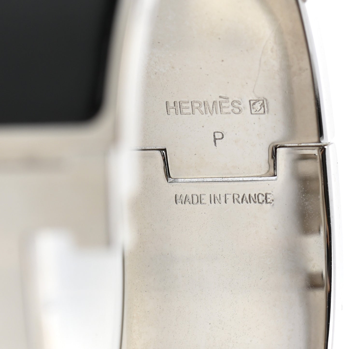 Enamel Wide Clic Clac H Bracelet PM Black