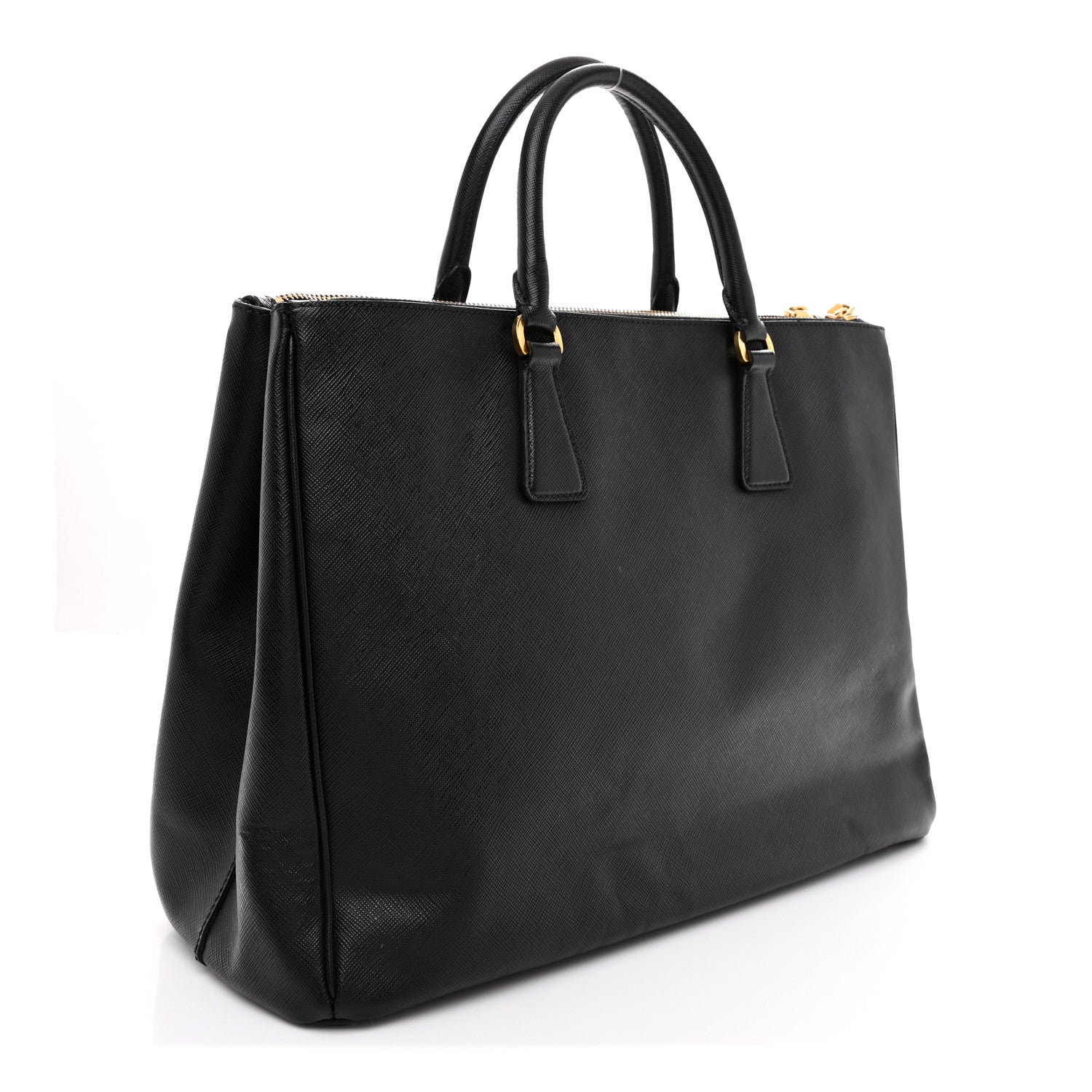 Prada Saffiano Lux Large Galleria Double Zip Tote Black 3 of 11