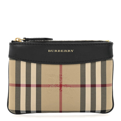Burberry Haymarket Check Zip Pouch Black 1 of 9