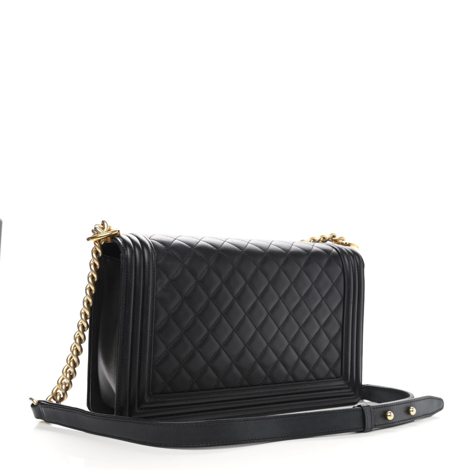 Chanel Lambskin Quilted New Medium Boy Flap Black 2 of 14