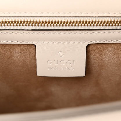 Gucci Calfskin Embroidered Small Sylvie Shoulder Bag White 6 of 11