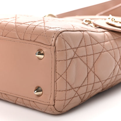 Christian Dior Lambskin Cannage Small My ABCDior Lady Dior Blush 10 of 11