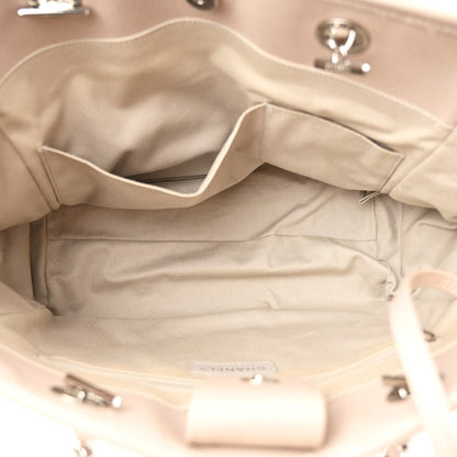 Chanel Glazed Calfskin Small Deauville Tote Light Pink 5 of 13