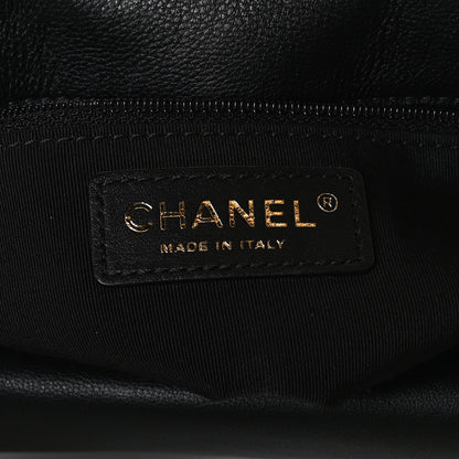 Chanel Grained Calfskin Quilted Messenger Flap Black 6 of 10
