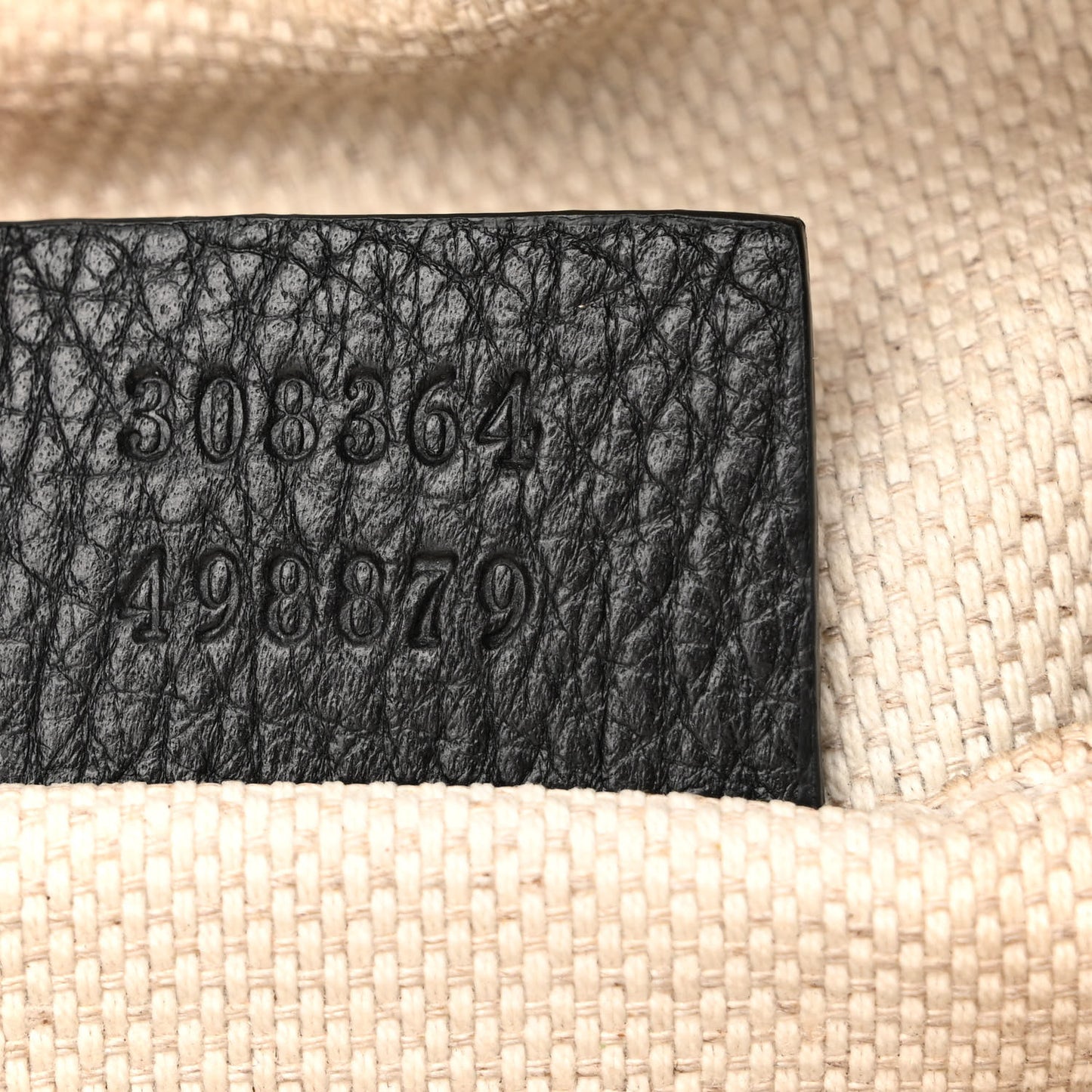 Pebbled Calfskin Small Soho Disco Bag Black