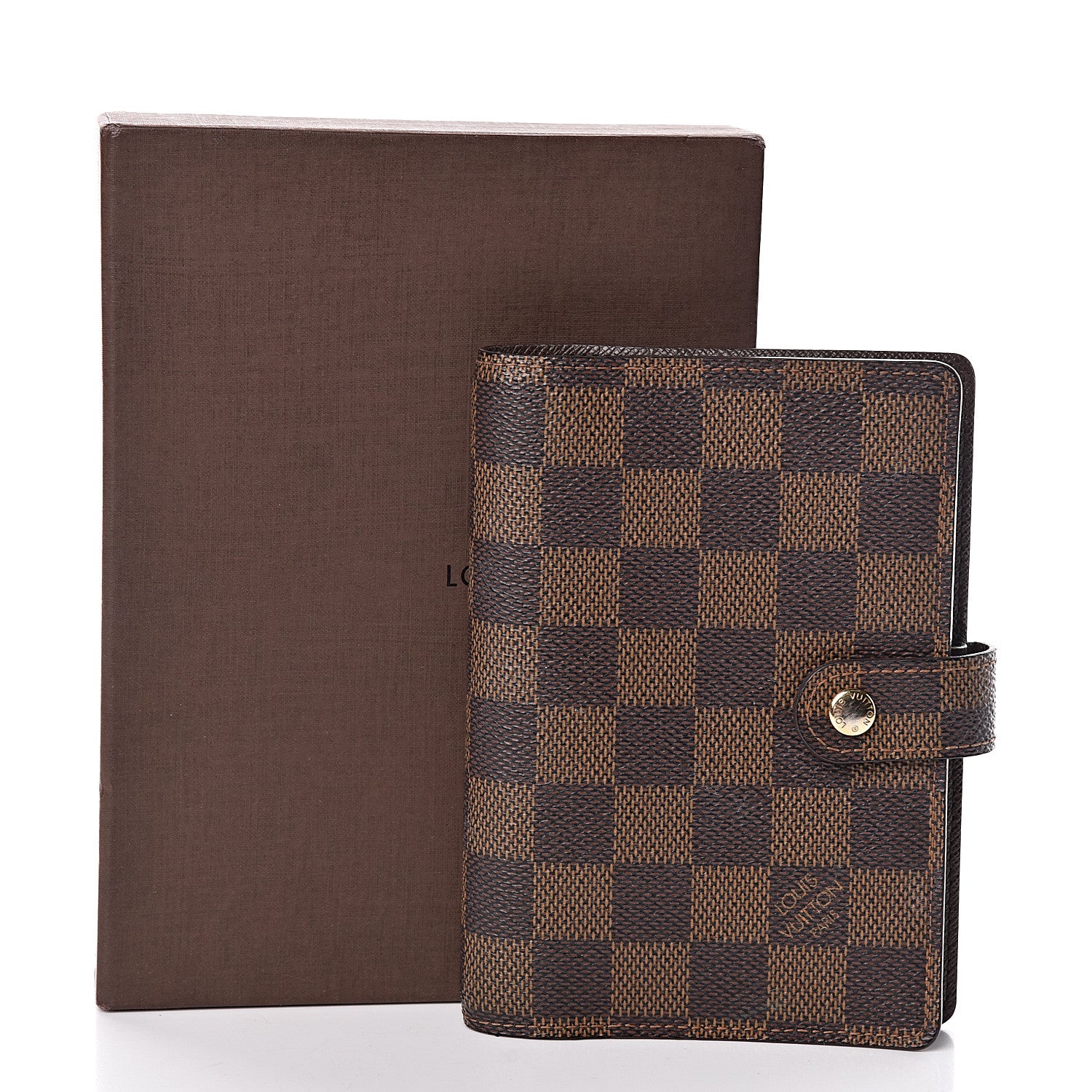 Louis Vuitton Damier Ebene Small Ring Agenda Cover 7 of 8