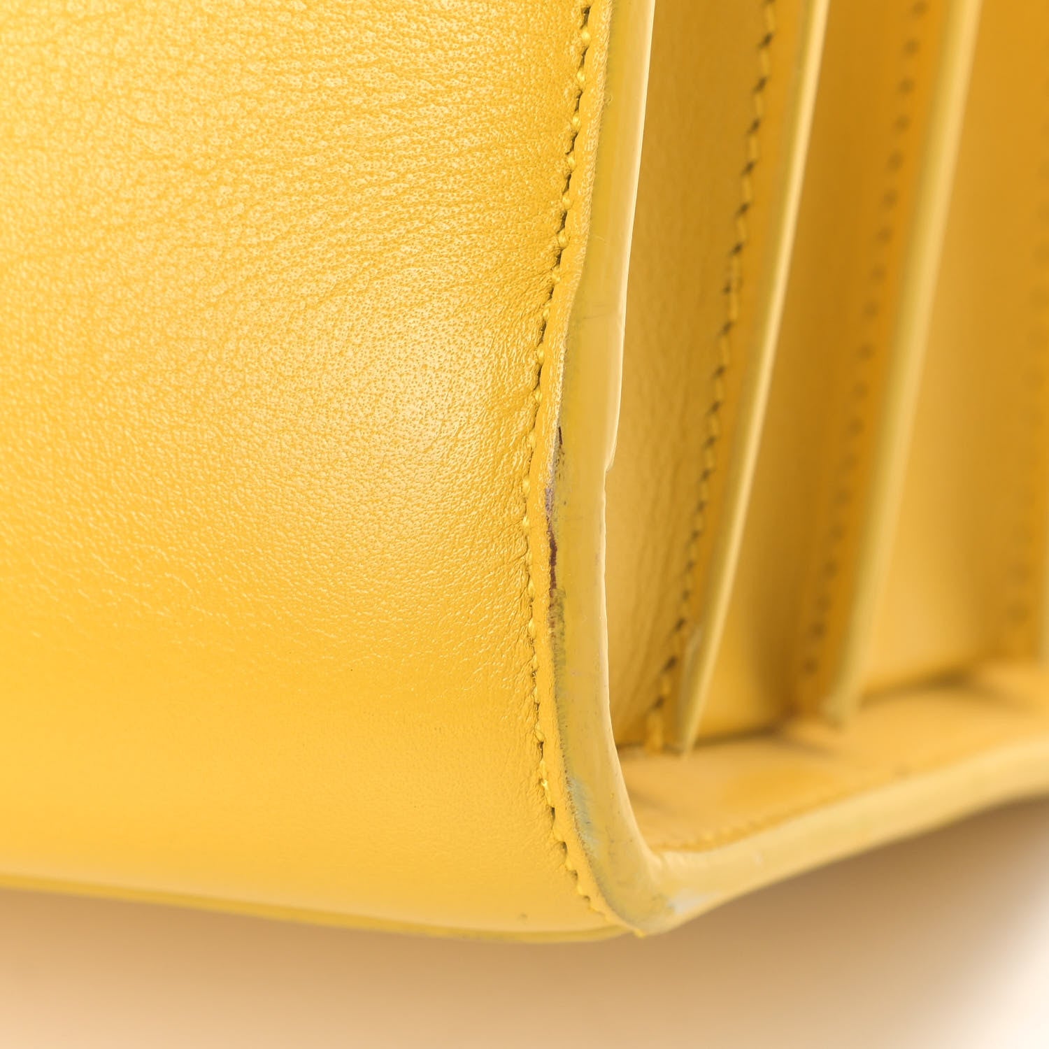 Saint Laurent Grained Calfskin Baby Sac De Jour Yellow 13 of 14
