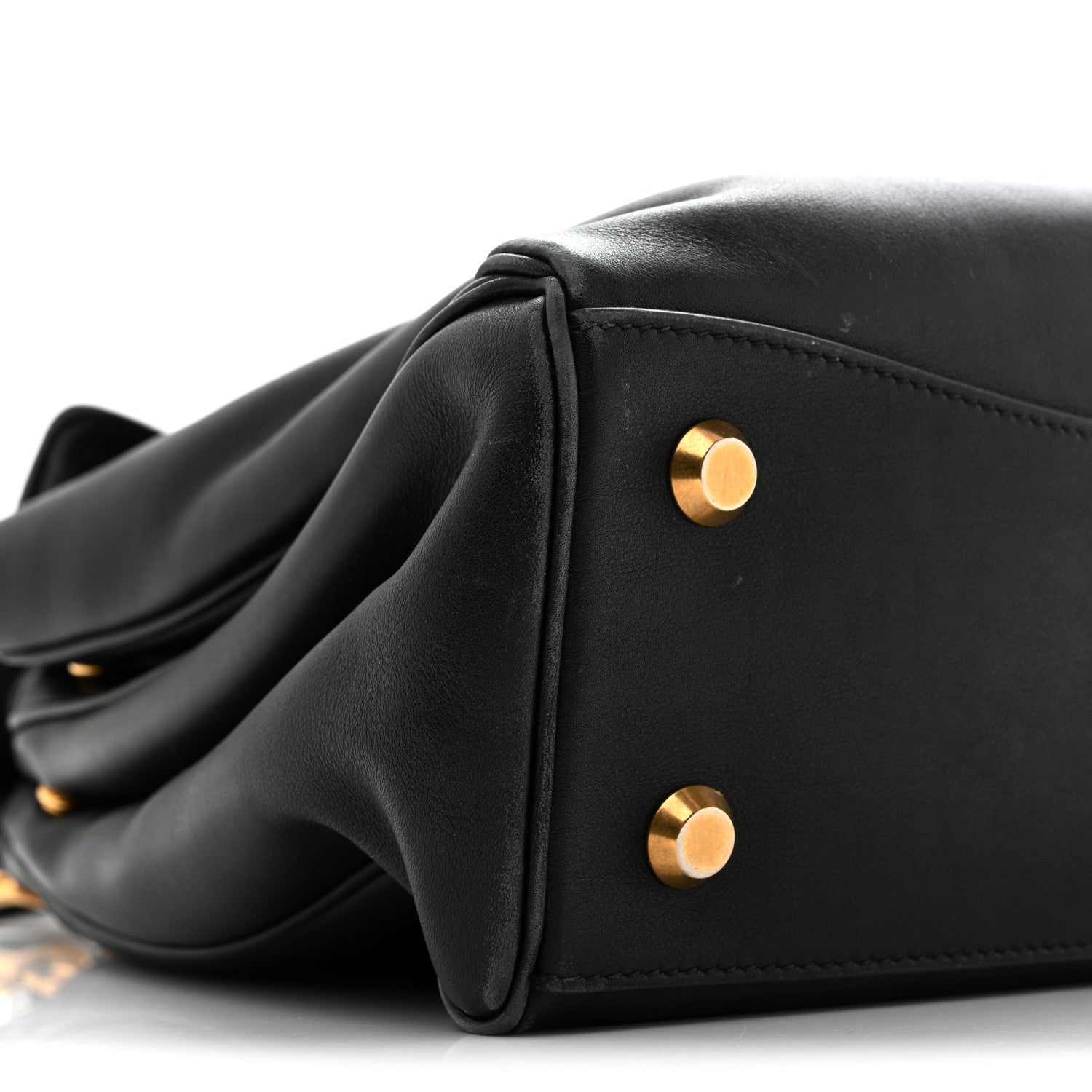Balenciaga Natural Smooth Calfskin Medium Rodeo Top Handle Handbag Black 8 of 13