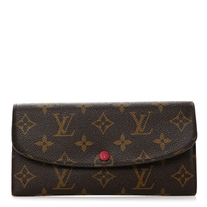 Louis Vuitton Monogram Emilie Wallet Fuchsia 1 of 9