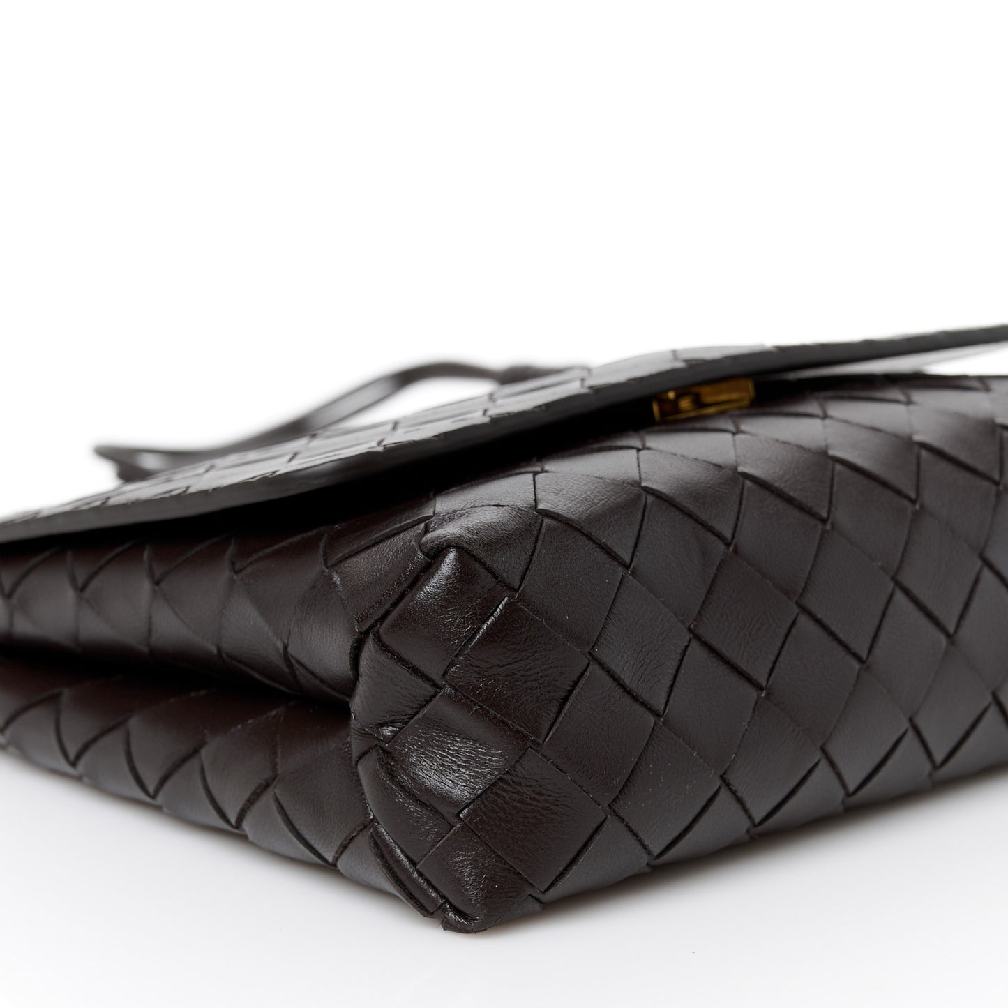Lambskin Intrecciato Mini Crossbody Bag Fondant