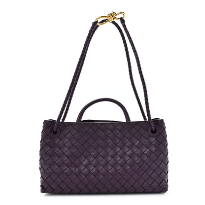 Bottega Veneta Nappa Intrecciato Small East West Andiamo Shoulder Bag Dark Mystic 1 of 10