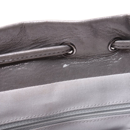 Chanel Metallic Calfskin Chevron Quilted Small Urban Spirit Backpack Silver 13 of 31