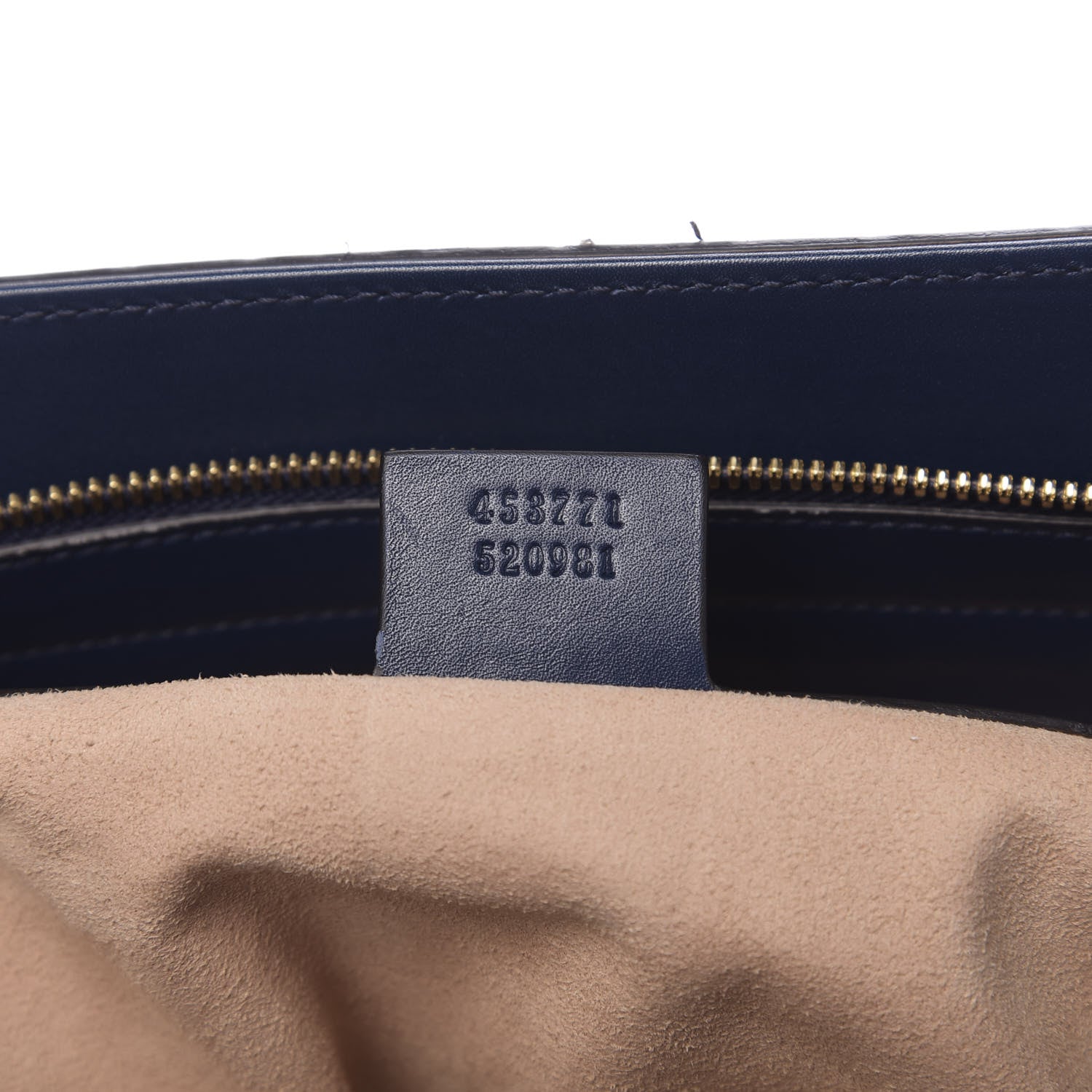 Gucci Guccissima Signature Large Chain Shoulder Bag Blue 7 of 12