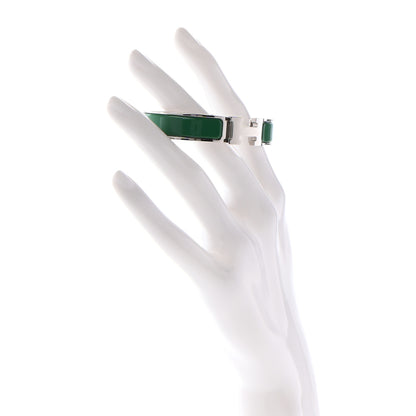 Hermes Enamel Narrow Clic Clac H Bracelet PM Vert Bengale 2 of 6