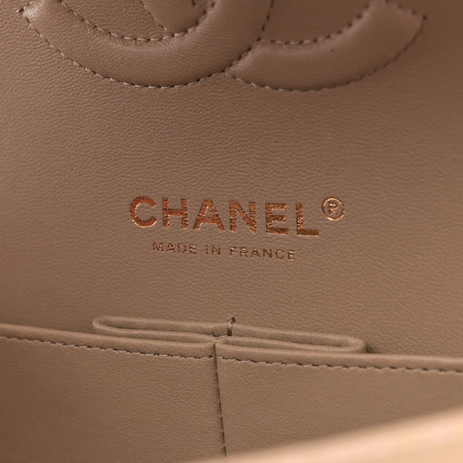 Chanel Iridescent Caviar Quilted Medium Double Flap Dark Beige 6 of 11