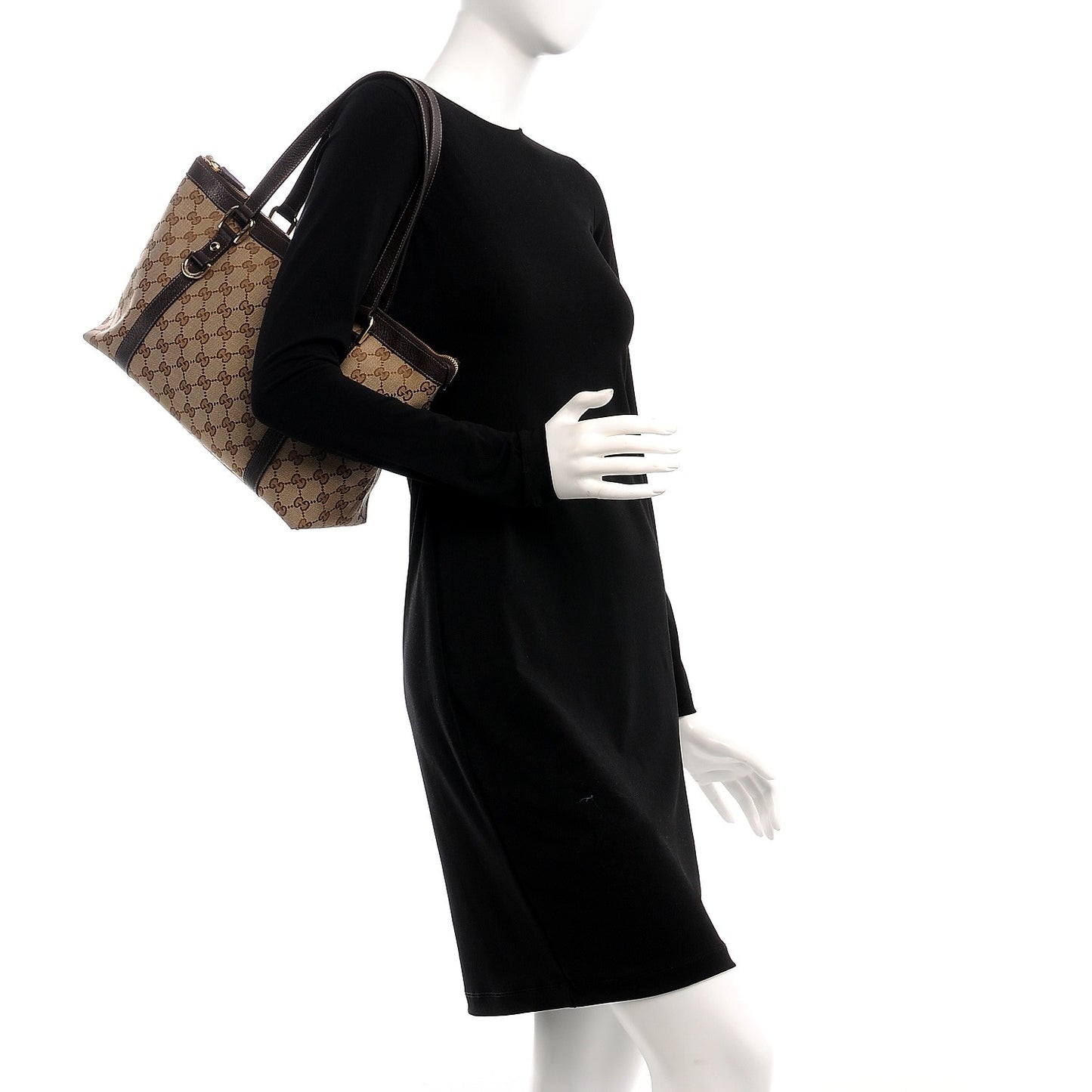 Monogram Medium Abbey Tote Brown