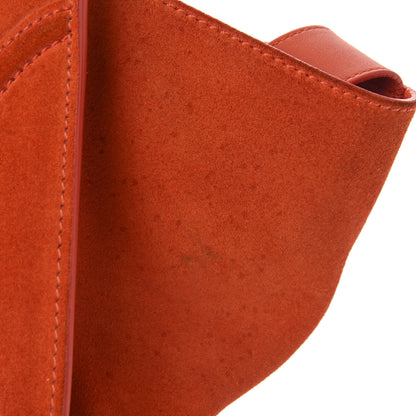 Celine Suede Medium Phantom Luggage Bright Orange 16 of 17