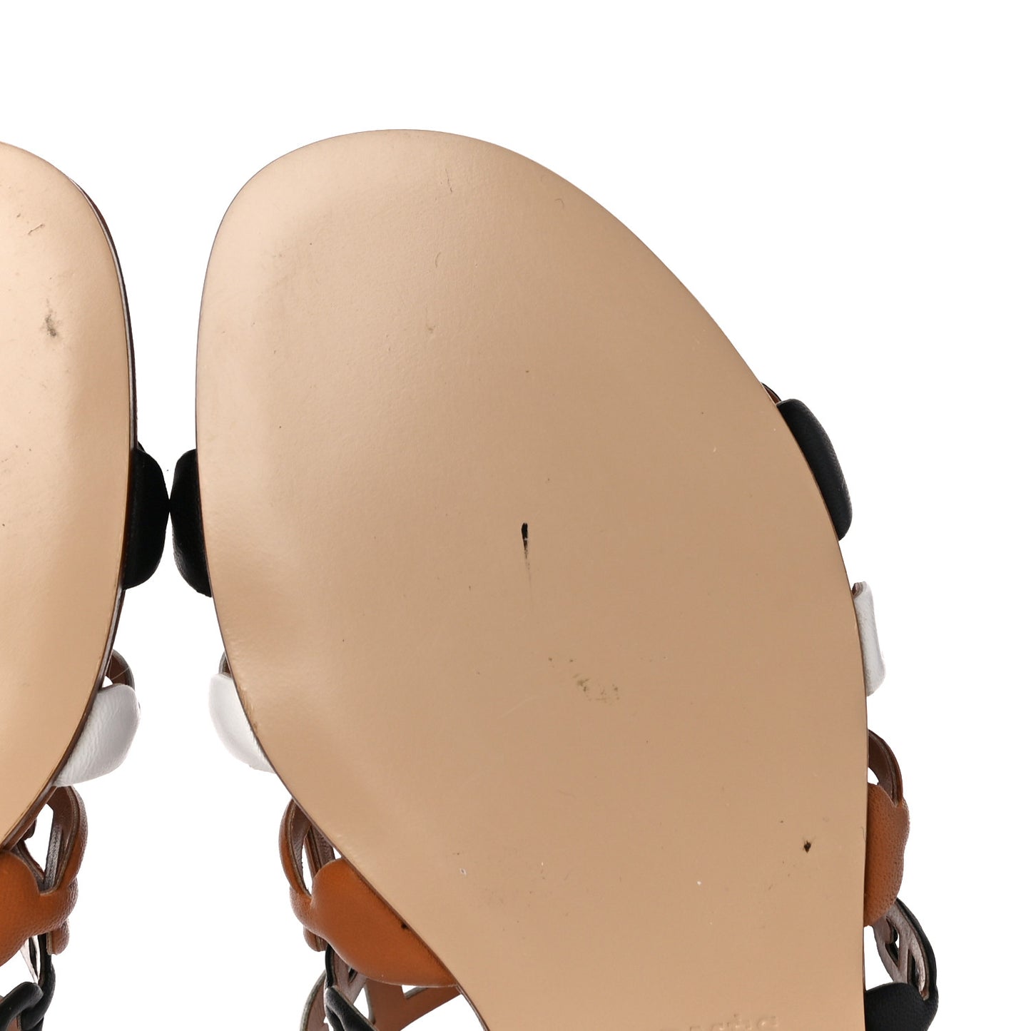 Nappa Thalassa Sandals 37 Camel Black White