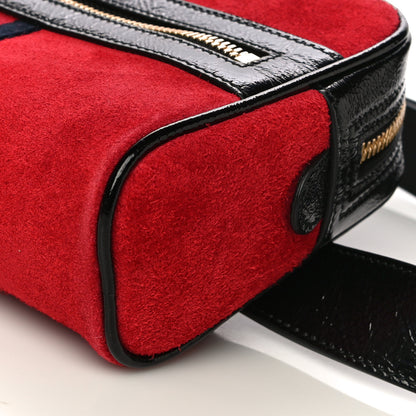 Gucci Suede Small Ophidia Belt Bag 95 38 Hibiscus Red 10 of 11