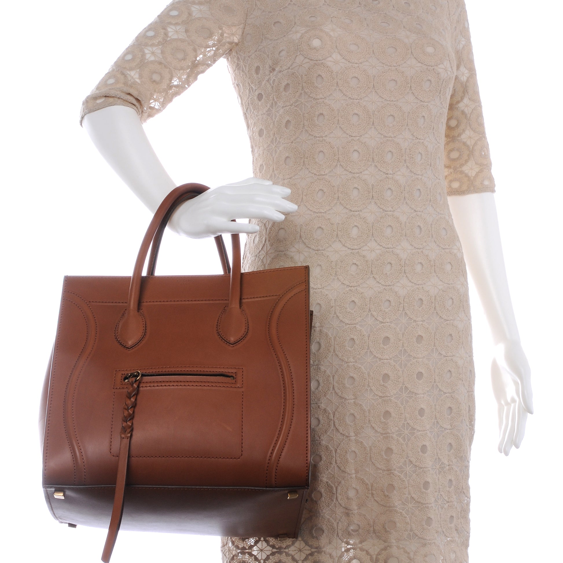 Celine Natural Calfskin Medium Phantom Luggage 2 of 9
