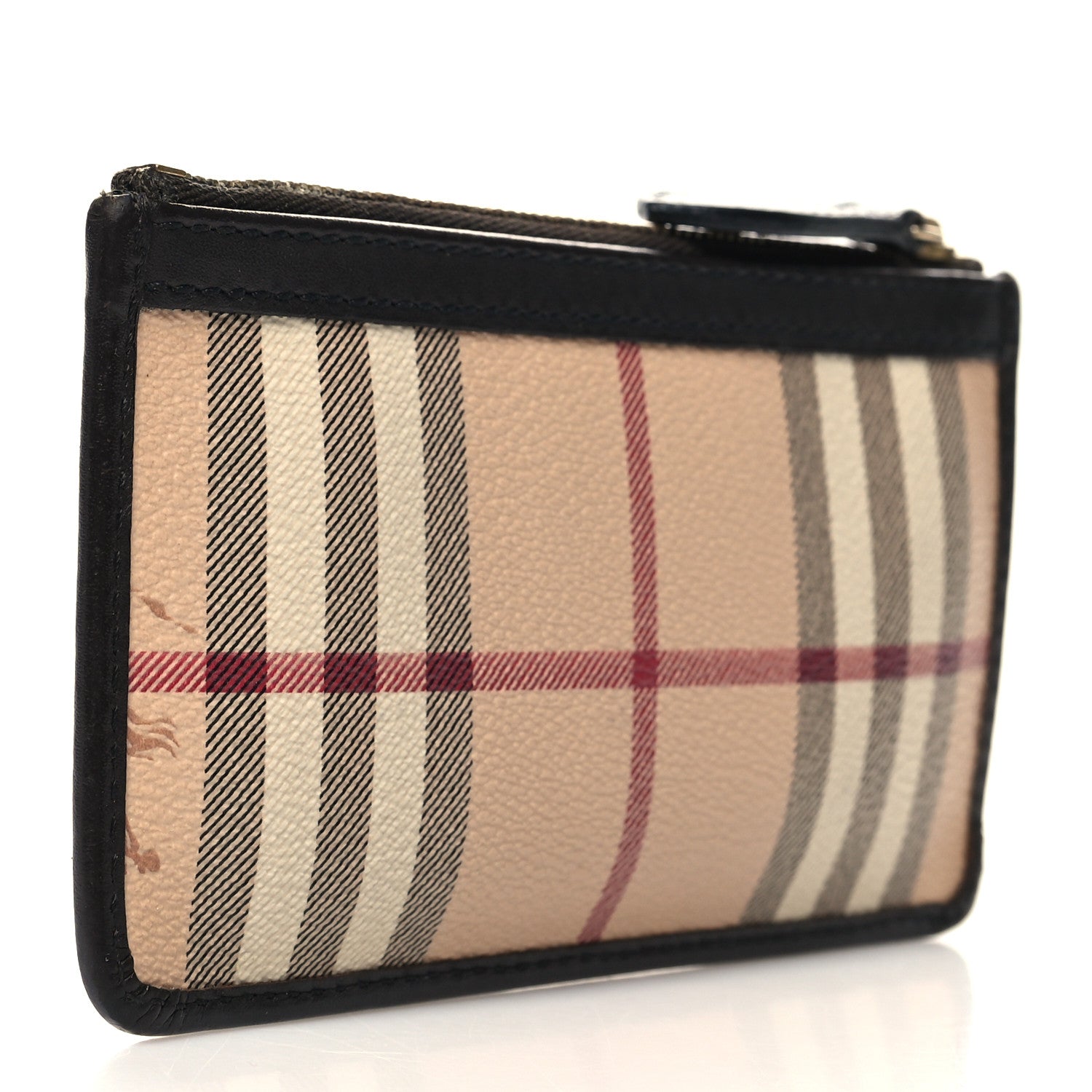 Burberry Haymarket Check Lindal Coin Case Chocolate 3 of 9